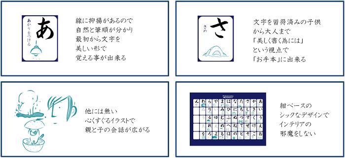 書道家が書くあいうえお表