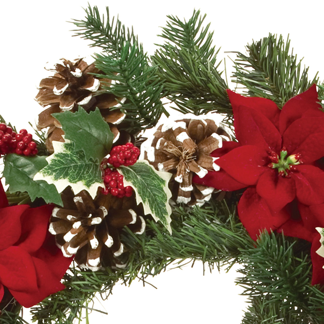 楽天市場 エミールポインリース F40cm クリスマス用品 クリスマスリース クリスマスパーティー グッズ リース 装飾 飾り オーナメント観葉植物 造花 玄関 Rcp 柔らかい Www Autospuertomontt Cl