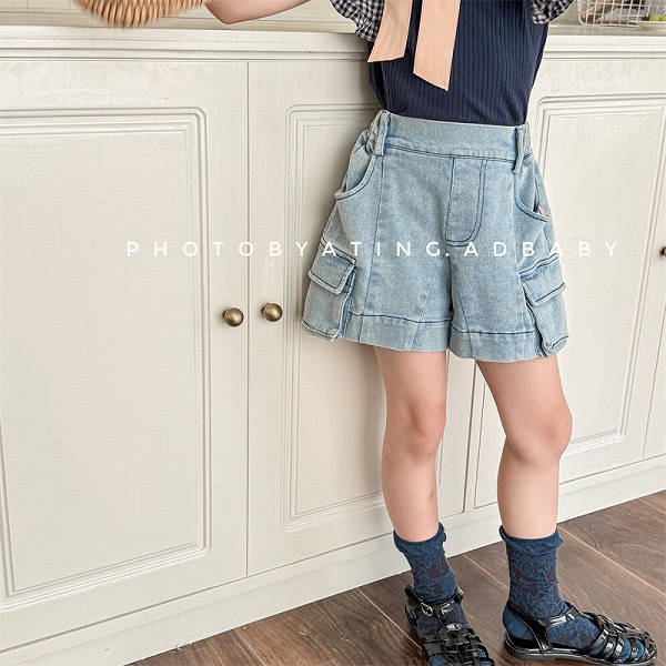 キッズ 子供服 パンツ ボトムス ズボン デニム ジーンズ ショートパンツ ハーフパンツ