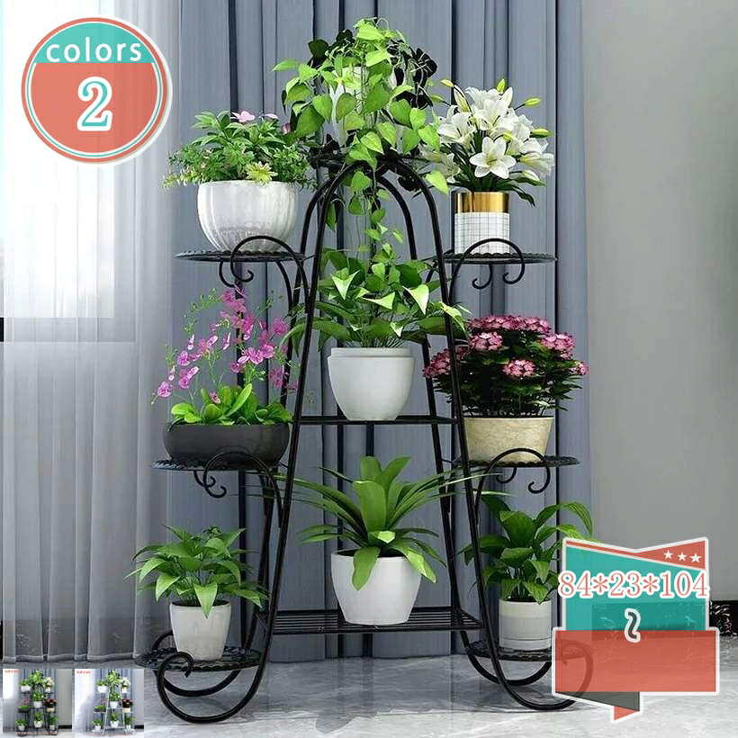 1000円OFFクーポン フラワースタンド アイアン プランタースタンド 鉢植え スタンド 園芸ラック フラワーラック 花台 植物棚 盆栽棚 ガーデンラック 屋外 室内 ベランダ 玄関 花棚 植物スタンド 玄関 おしゃれ ブラック 多肉植物棚 shop-kosugi|小杉拓嗣商店