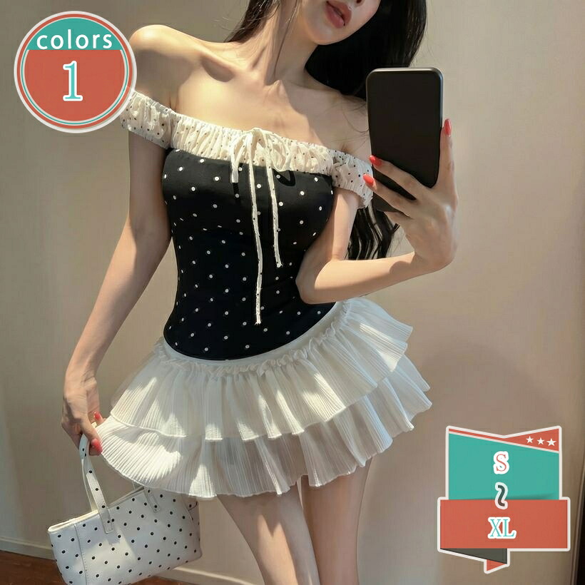 オフショル トップス レディース 半袖 体型押しかぶせる カットソー 水玉柄 肩出し 厚地の外套 ティーシャツ 前胸部シュロの葉 薄っぺら 冷やりとした 韓国風 細押し出し 成年者好いたらしい 気が大きい大きさ たまり場 普段着 旅する shop-kosugi