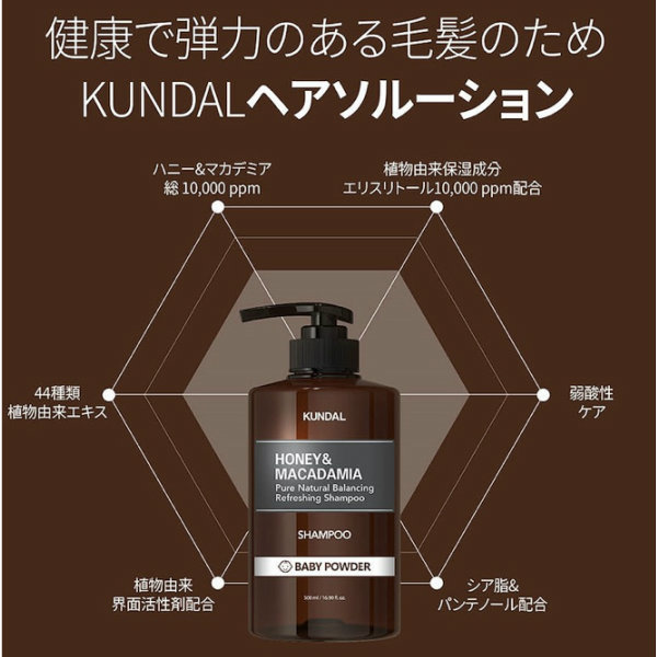 楽天市場 韓国コスメ ヘアケア 送料無料 Kundal クンダル ヘアセラム シャンプー トリートメント 3点セット イランイランの香り 韓国コスメショップlady