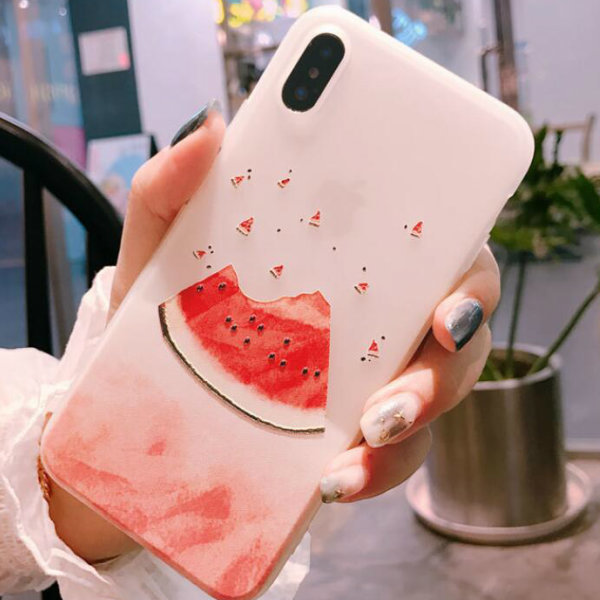 楽天市場 メール便 送料無料 Iphone スマホケース スイカ Iphone7 Iphone8 Iphonex Iphonexs インスタ 映え かわいい おしゃれ 流行 おそろ でこぼこ 凹凸 立体 韓国コスメショップlady