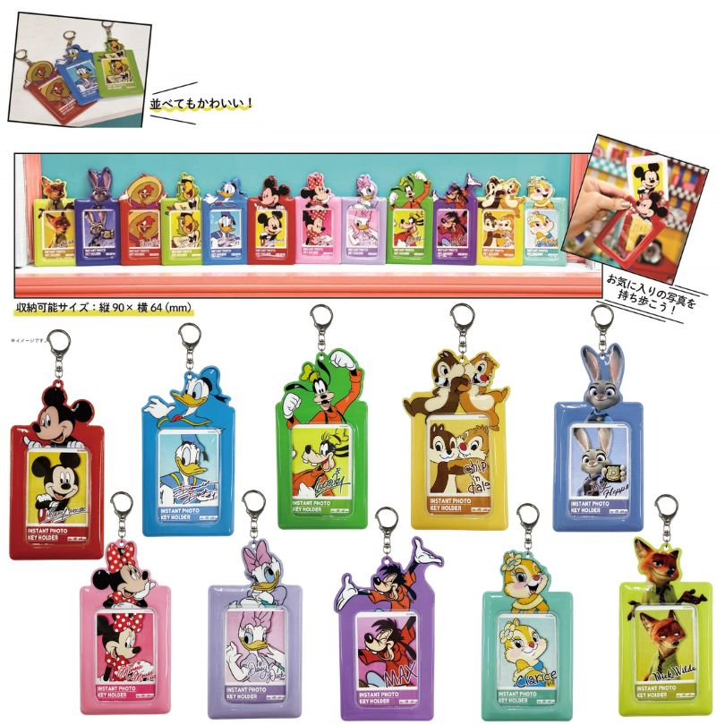 キャスト限定ディズニー写真入れ　ディズニー 楽天市場】ディズニーパスケース インスタントフォト キーホルダー