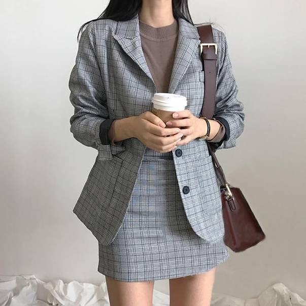 楽天市場】春新作 グレンチェック セットアップ ザラ リエンダ