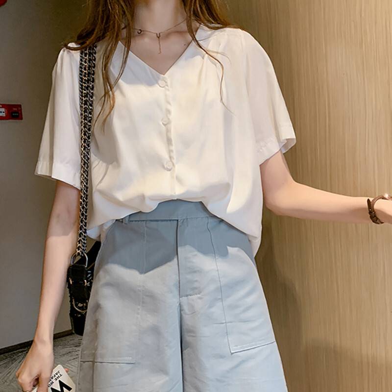 シンプルベーシックトップス シャツ ブラウス 袖あり 5分袖 五分袖 Vネック かわいい 大人可愛い きれいめ シンプル カジュアル 大人 上品 おしゃれ お洒落 楽天市場】五分袖（シャツ・ブラウス｜トップス）：レディース
