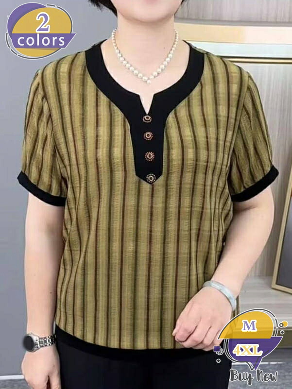 Ｔシャツ レディース 半袖 着痩せ押し出し 40代 50代 60代 トップス 縞模様 カットソー ゆったり 手がかり素っ首 トップ ティーシャツ お母さん 御っ母さん 差し上げ物 馬鹿でかい大きさ 好いたらしいめ 心地好い 夏服 口さかしい shop-livesil