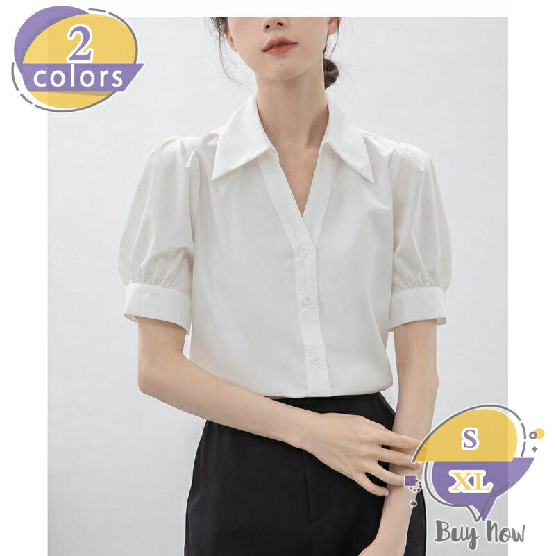 プルオーバー レディース 半袖 執務室 事務服 Vのど首 トップ 夏服 はんそで 好いたらしいめ 着痩せ成り行き 襟付き添い人 トップス 冷やりとした 旗がしら 通い 就職自然過程 たわい無い大きさ 気が大きい大きさ 心地よい 無地 執務室心地よい shop-livesil