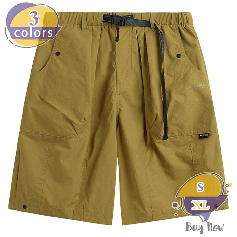 ハーフパンツ メンズ ショートパンツ 着痩せ見え ワイドパンツ アウトドアパンツ キャンプ 登山 ミリタリー ワークパンツ おしゃれ ゆったりサイズ shop-livesil｜ショップリブシル