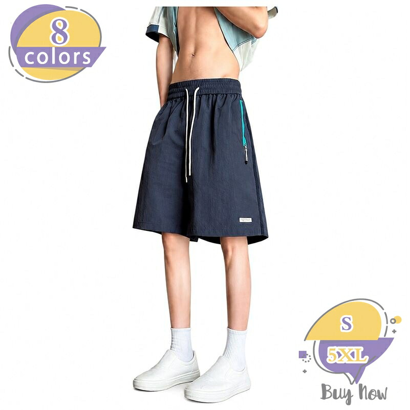 ショートパンツ メンズ ハーフパンツ ゆったり 体型カバー 夏用 ボトムス 5分丈 カジュアル スポーツウエア 通気性 動きやすい 楽ちん ウエストゴム 短パン shop-livesil|ショップリブシル