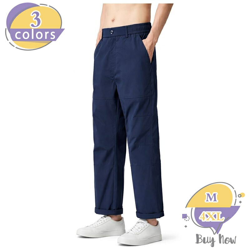 ワイドパンツ メンズ 着痩せ ストレート クロップドパンツ 9分丈 ワーク 涼しい 薄手 ボトムス カジュアル 無地 体型カバー ゆったりサイズ お出かけ 通学 春夏用 shop-livesil｜ショップリブシル