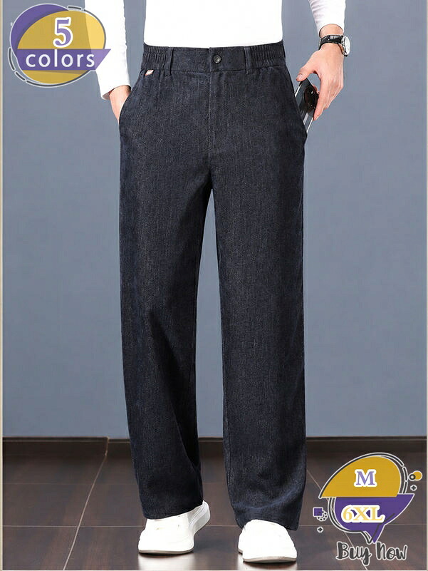 1000円OFFクーポン メンズ ズボン カジュアルパンツ ストレート ウエストゴム 大きいサイズ 秋物 男性 ファッション 40代 50代 60代 ロングパンツ 無地 ゆったり 体型カバー 着痩せ 快適 履き心地 紳士服 お出かけ 旅行 通勤 shop-livesil|ショップリブシル