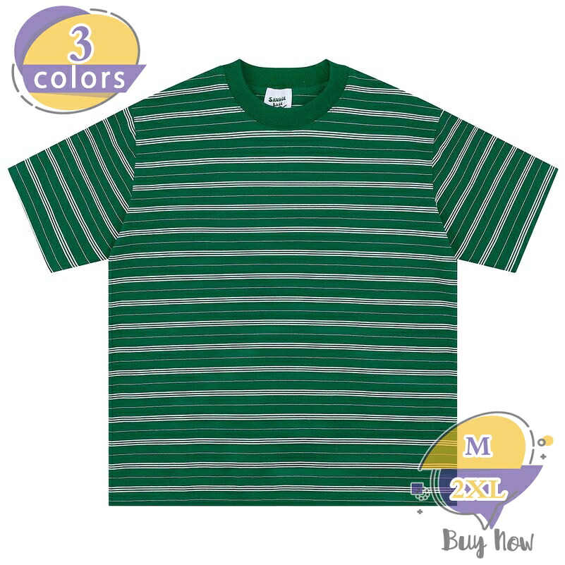 半袖 Tシャツ メンズ ゆったり カットソー ボーダー柄 ビッグサイズ 体型カバー ドロップショルダー クルーネック カジュアル トップス ティーシャツ 丸首 リブ襟 ストリート系 アメカジ 夏用 shop-livesil|ショップリブシル