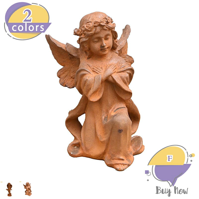 可愛らしい エンジェルの飾りつけ 天使 刻みつける かざり付ける品 庭の彫り物 ガーデンオーナメント エンジェル 飾りつけ 芸術品 室内装飾 オブジェ ガーデニング 室外 庭 エンジェルの刻みつける祝する飾りつけ 差し上げ物 癒し飾りつけ 雑貨 アンティーク 部屋の入り口 shop-livesil