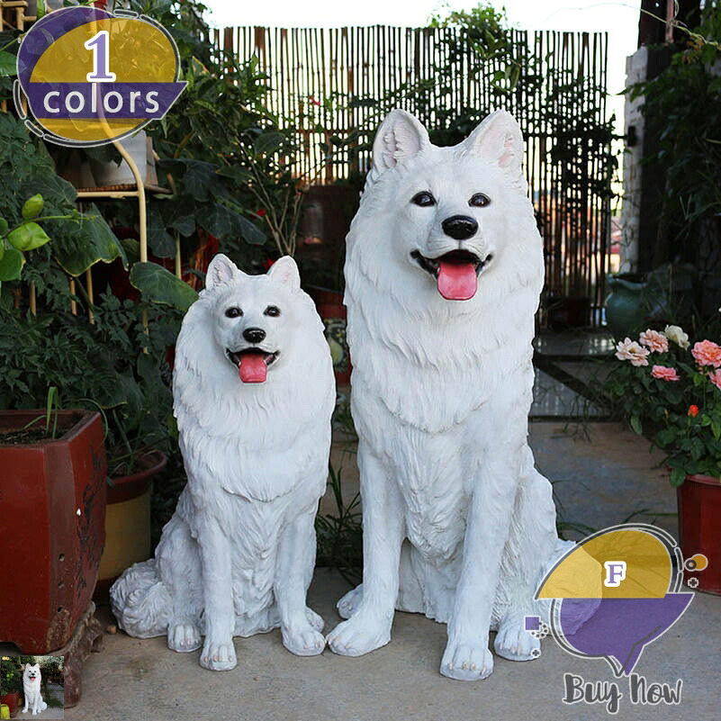 2000円OFFクーポン 犬の置物 動物 オーナメント ガーデン オブジェ ガーデニング インテリア 雑貨 庭 玄関 ガーデニング雑貨 かわいい アニマルオブジェ ガーデンオーナメント 動物の置物 防水 耐久 プレゼント ギフト 大型 記念品 shop-livesil｜ショップリブシル
