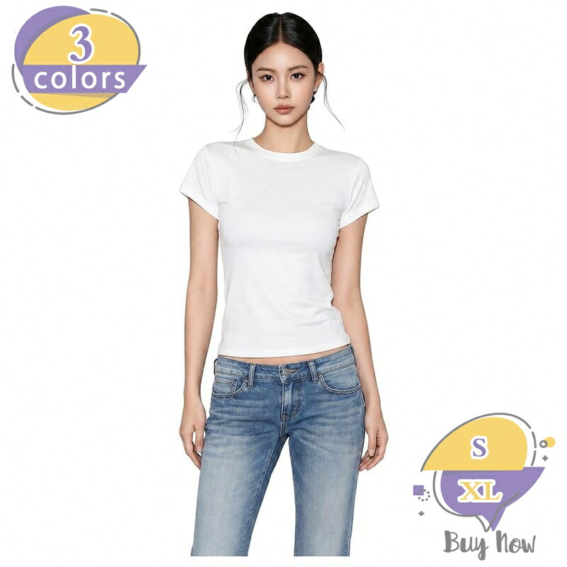 半袖 Tシャツ レディース カットソー 着痩せ スリムフィット 丸首 インナー 無地 シンプル カジュアル トップス クルーネック 春夏秋 通学 通勤 スポーツ 大きいサイズ shop-livesil｜ショップリブシル