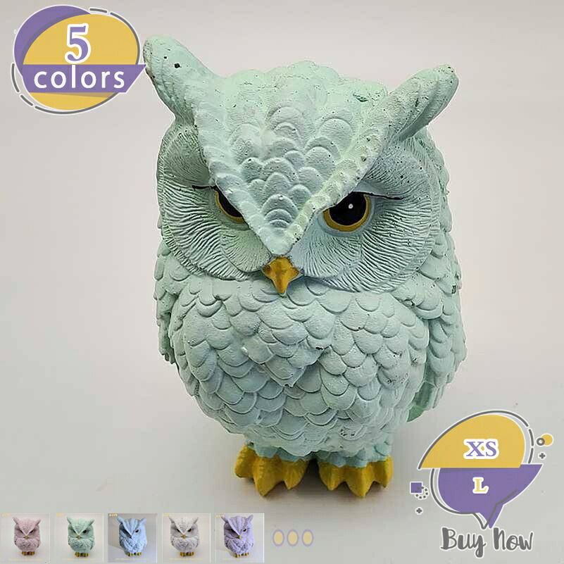 ふくろう ガーデン オブジェ ディスプレー バード 置物 庭 園 フクロウ 置物 かわいい 梟 リアル レジン フクロウの置物 ベランダ アウトドア 玄関 公園の装飾 プレゼント ギフト お祝い 還暦祝 敬老の日 引越し祝い shop-livesil 4,759円