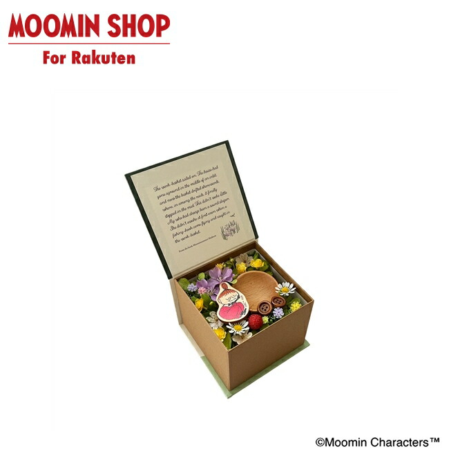 【公式店限定】 MOOMIN アクセサリートレー付 ボックス入りフラワーアレンジ リトルミイ (ムーミン谷の夏まつり)