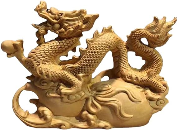 楽天市場】龍の置物 風水 グッズ 神龍 木彫り 置物 風水 開運 高級天然