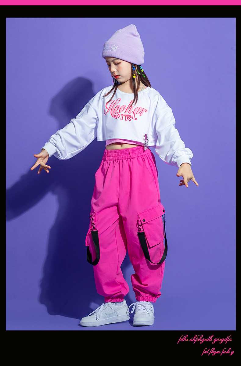 キッズ ダンス衣装 ヒップホップ 女の子 セットアップ 半袖 男の子 ステージ衣装 Hiphop 韓国 ストリートダンス へそ出し 4点セット