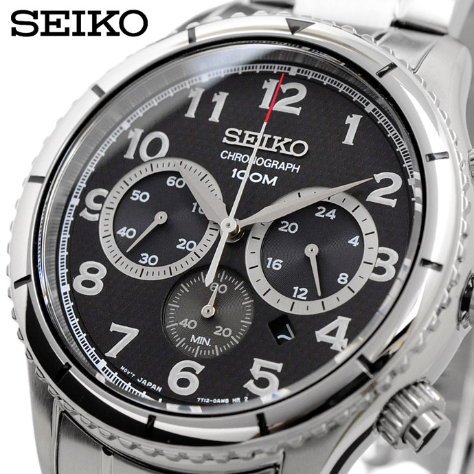 Seiko 腕時計 セイコー 時計 人気 ウォッチ クロノグラフ 100m ビジネス カジュアル メンズ Srw037p1 海外モデル 並行輸入品 最終決算