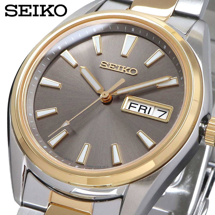 日時指定 Seiko 腕時計 セイコー 時計 人気 ウォッチ クォーツ サファイア 100m シンプル メンズ レディースsur348p1 海外モデル 並行輸入品 Fucoa Cl