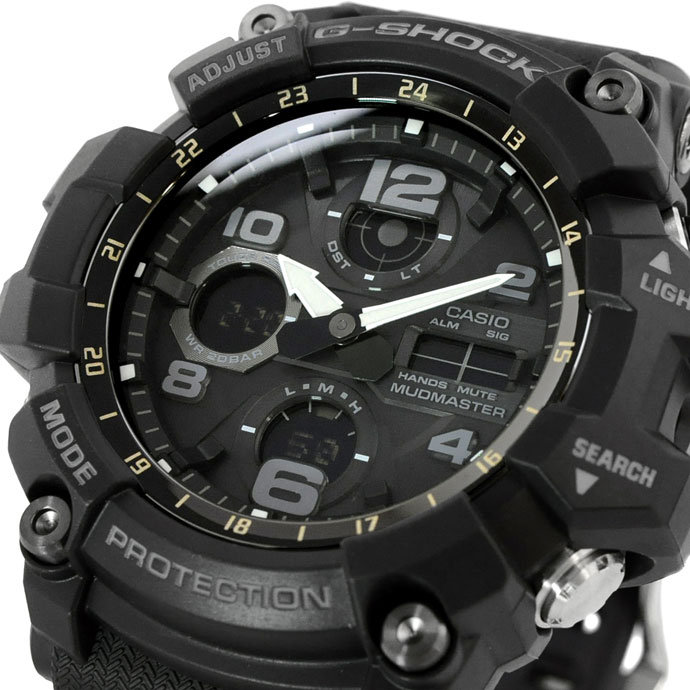 一番の メンズ腕時計 送料無料 腕時計 Casio カシオ G Shock 海外モデル Mudmaster マッドマスター タフソーラー アナログ デジタル ブラック ブラック Black Black メンズ Gsg 100 1a 並行輸入品 Www Mekatronik Org Tr