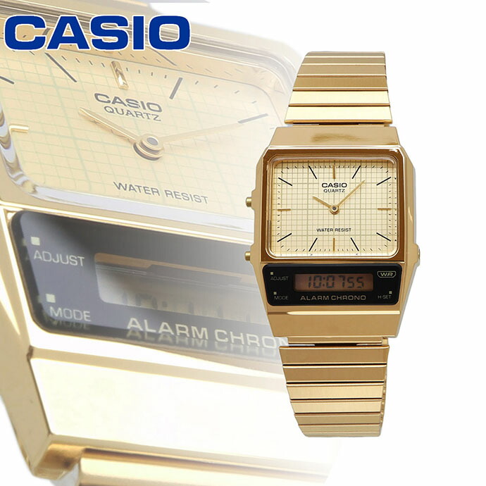 CASIO ウオッチ カシオ 標準尺度 時辰儀 御覧になる チープカシオ チプカシ アナログ デジタル レトロ メンズ レディース AQ-800EG-9A [並行輸入品]