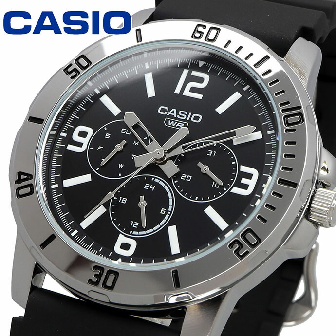 CASIO 腕時計 カシオ 時計 ウォッチ チープカシオ チプカシ マルチカレンダー メンズ MTP-VD300-1B [並行輸入品]