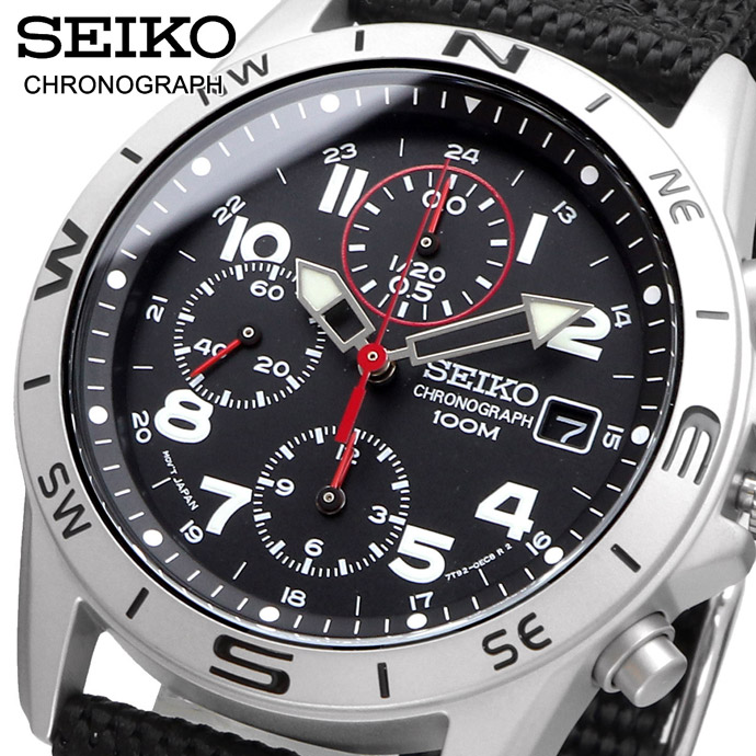 SEIKO 腕時計 セイコー 時計 ウォッチ 国内正規 クォーツ 1/20秒クロノグラフ 100M ビジネス カジュアル メンズ SND399P