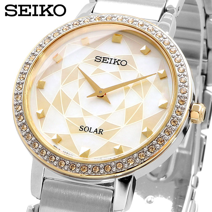 SEIKO ウオッチ セイコー 時辰儀 御覧になる ソーラークォーツ 分かりやすい 商行為 フォーマル レディース SUP454P1 [並行輸入品]
