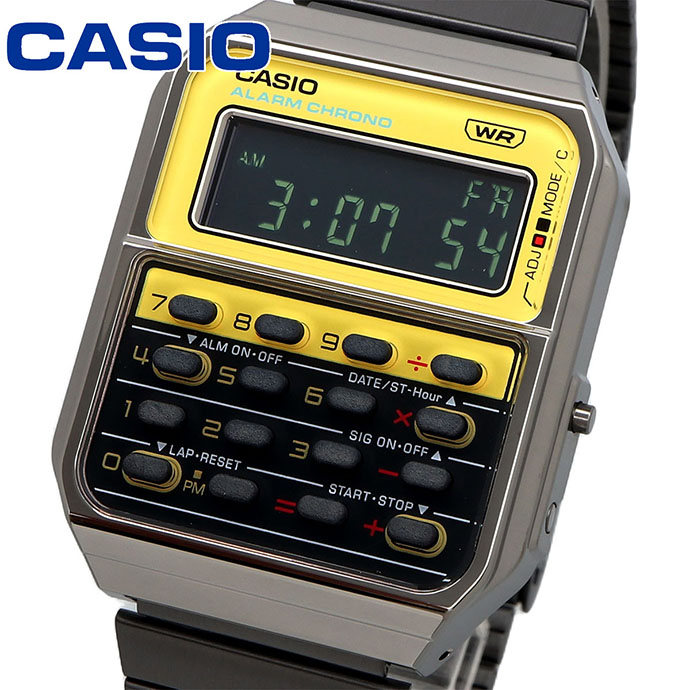 CASIO ウオッチ カシオ 時辰儀 御覧になる チープカシオ ヴィンテージシリーズ 外国でひな形 CALCULATOR カリキュレーター CQ-1 でんクロ ユニ一発やる CA-500WEGG-9B [並行輸入品]