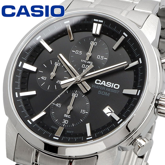 CASIO 腕時計 カシオ 時計 ウォッチ チープカシオ チプカシ スタンダード メンズ 腕時計 1/10秒クロノグラフ クオーツ MTP-E510D-1A1V ブラック 海外モデル [並行輸入品]｜SHOP NORTH STAR 店