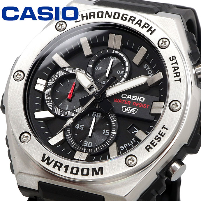 CASIO 腕時計 カシオ 時計 ウォッチ チープカシオ スタンダード メンズ 1/10秒クロノグラフ クオーツ MWA-300H-1AV ブラック 海外モデル [並行輸入品]