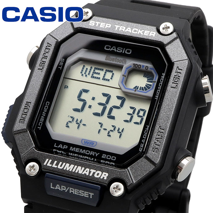 CASIO 腕時計 カシオ 時計 ウォッチ チープカシオ チプカシ 海外モデル デジタル ステップトラッカー Bluetooth CASIO Collection SPORTS メンズ WS-B1000-1AV [並行輸入品]