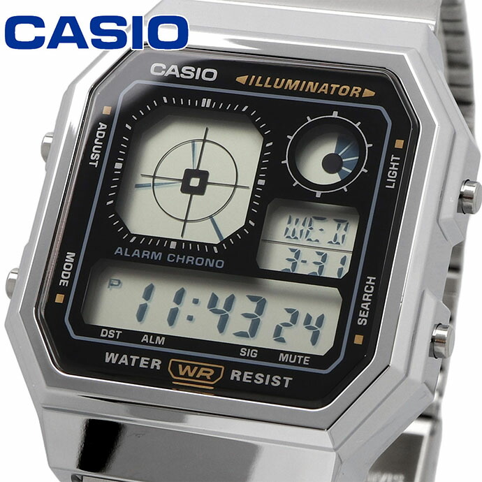 CASIO ウオッチ カシオ チープカシオ 標準尺度 アナログ書きあらわす付き添い人 デジタル ヴィンテージシリーズ ユニ一発やる しろがね色×黒いこと 外国でひな形 A130WE-1A [並行輸入品]