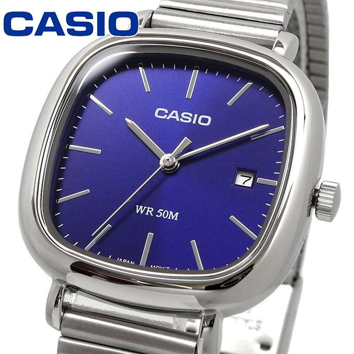CASIO 腕時計 カシオ 時計 ウォッチ チープカシオ スタンダード アナログ レディース LTP-B166D-2AV ネイビー シルバーメタルバンド 海外モデル [並行輸入品]