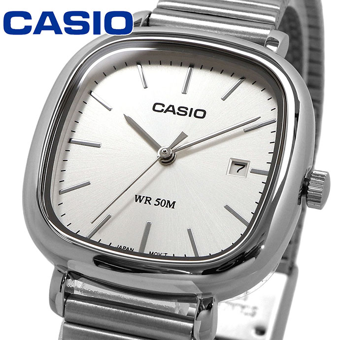 CASIO ウオッチ カシオ 時辰儀 御覧になる チープカシオ 標準尺度 アナログ レディース LTP-B166D-7AV しろがね色 シルバーメタルバンド 外国でひな形 [並行輸入品]