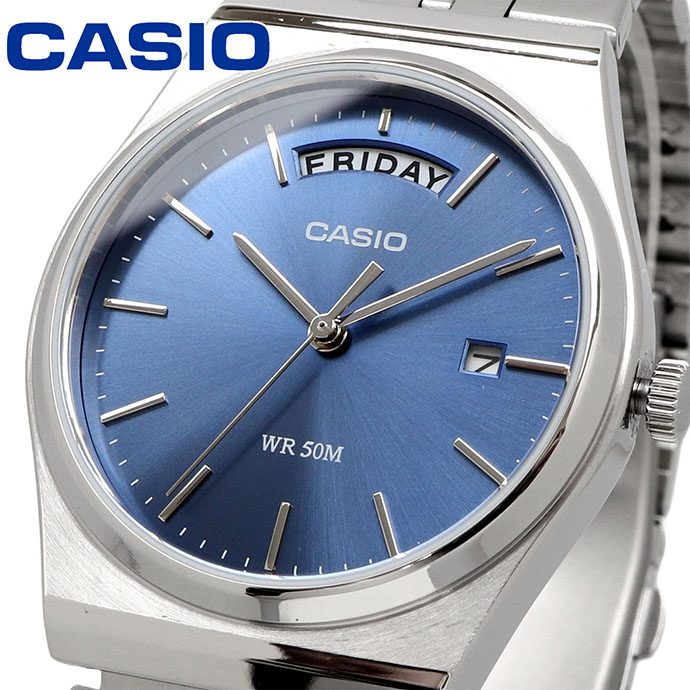 CASIO ウオッチ カシオ 時辰儀 御覧になる チープカシオ チプカシ 標準尺度 アナログ 水晶 メンズ しろがね色×青色 外国で真似形 MTP-B146D-2AV [並行輸入品] 男女兼用腕時計-腕時計