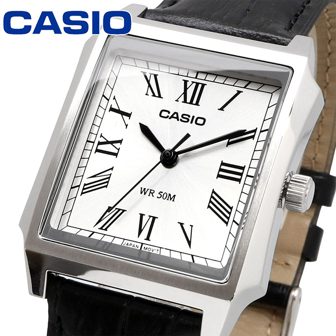 CASIO 腕時計 カシオ 時計 ウォッチ チープカシオ チプカシ STANDARD スタンダード アナログ メンズ MTP-B190L-7BV シルバー ブラックレザーバンド 海外モデル [並行輸入品]｜SHOP NORTH STAR 店