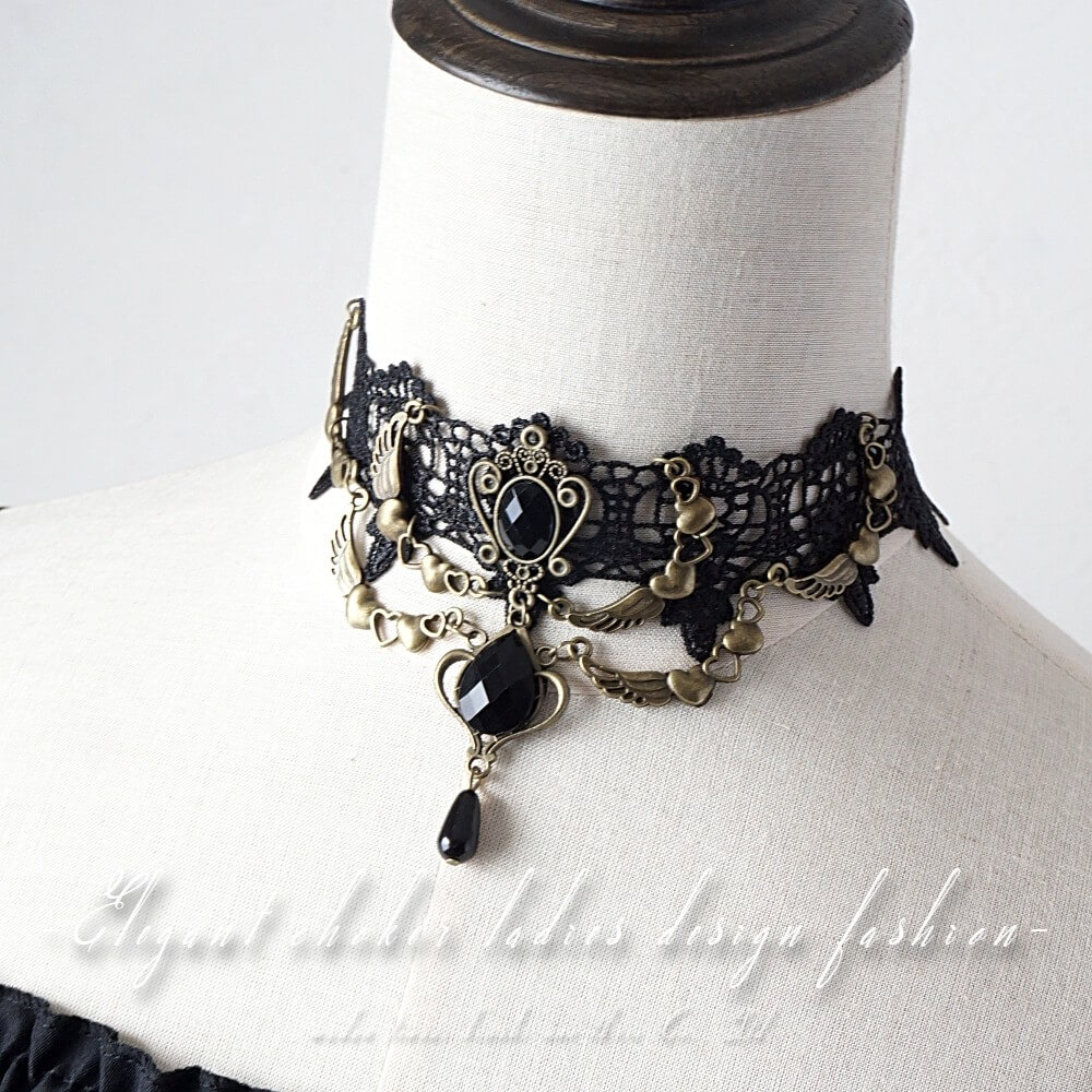 楽天市場】10%オフクーポン 【毎日当日発送】 チョーカー 黒