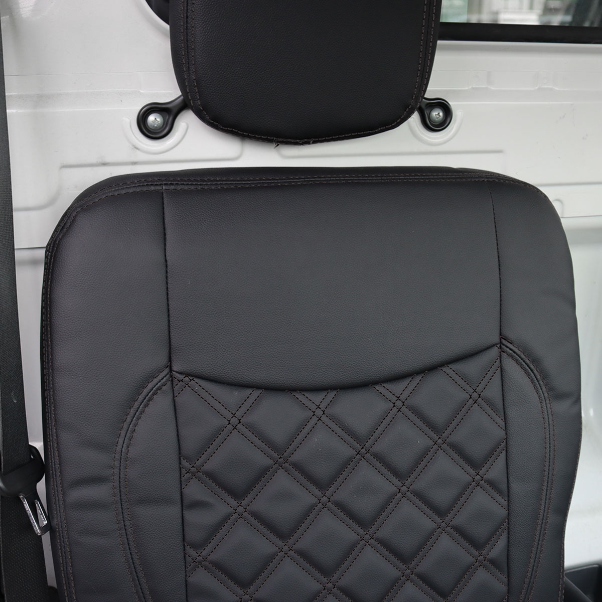キャリイ キャリィ シートカバー ブラックステッチ 運転席側 助手席側 左右セット ステッチ カスタム おしゃれ 農作業 汚れ防止 滑り防止 滑り止め スズキ キャリー DA16 DA16T｜ショップOREZ