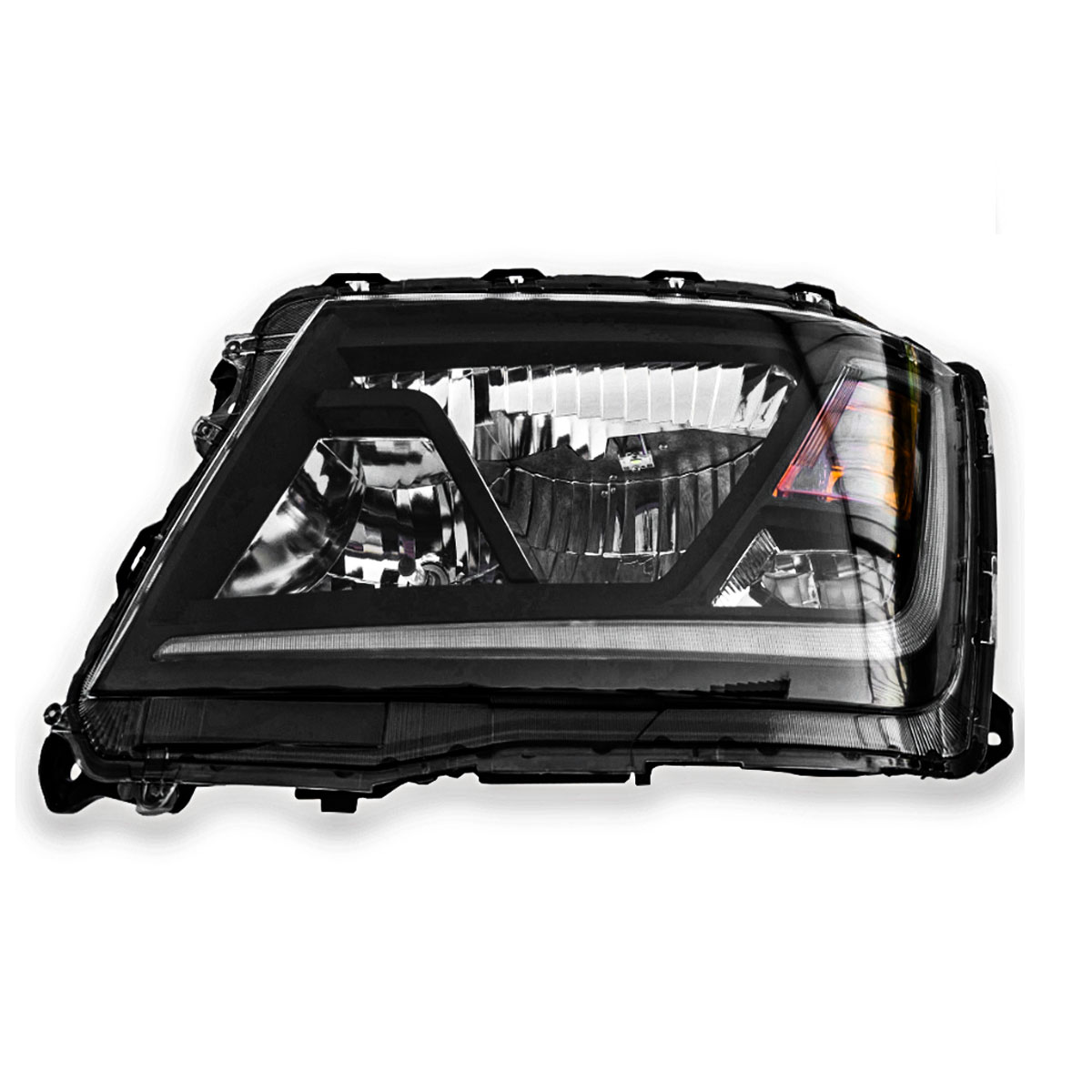17 レンジャー ヘッドライト LED 助手席側 左 ヘッドランプ 補修 カスタム 日野 24V 日本光軸 17レンジャー プロフィア インナーブラック FC FD GC GD FX GX FJ FE FG GK|ショップOREZ