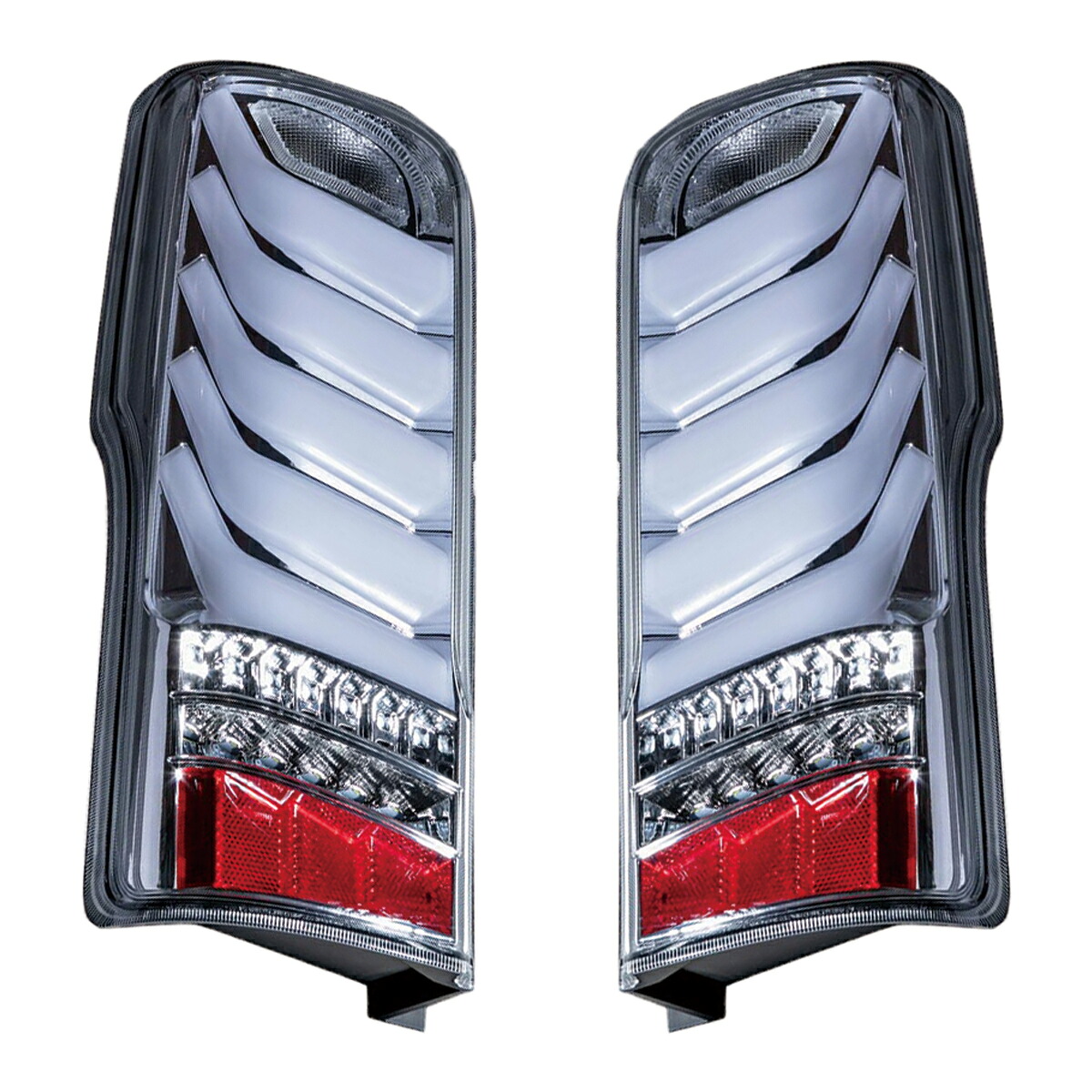Valenti ヴァレンティ ジュエル LED テールランプ ウルトラ シグマ Σ LEDテール オープニング エンディング LEDテールライト クリア クローム 白 日産 キャラバン NV350 212LED 車検適合 Eマーク取得 CS4E26 VW6E26 TN350NVU-CC-1