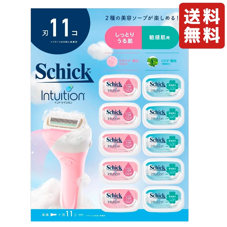 シック イントゥイション しっとり肌　刃付き本32本 schick.jpg