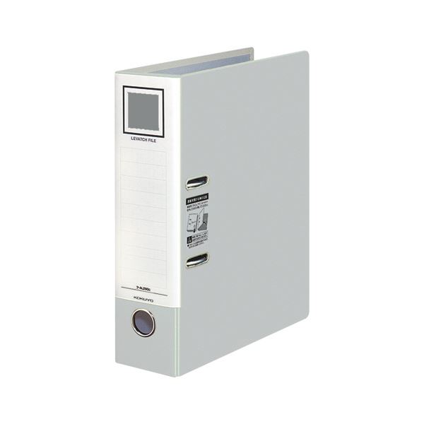 （まとめ） コクヨレバッチファイル A4タテ 2穴 480枚収容 48mmとじ 背幅76mm シルバー フ-AL290C 1冊 【×5セット】