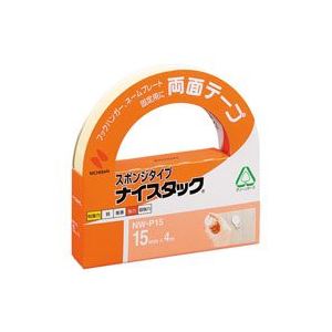 (業務用10セット) ニチバン 両面テープ ナイスタック 【スポンジタイプ/幅15mm長さ4m】 NW-P15