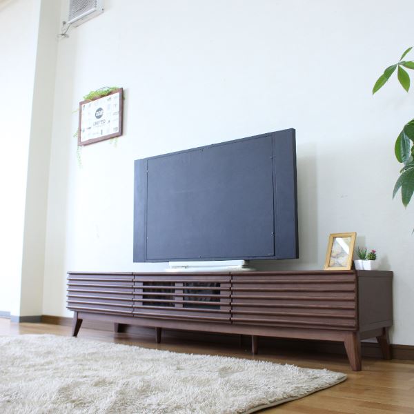 テレビ受像機台 テレビ受像機ゲーム盤 約幅176.5×奥ふかさ42.5×高さ38糎 赤銅色 ルーバー 脚付き添い人 リビング 夕御飯 室内装飾調度品【代引不可】 インテリア・寝具・収納-テレビ台・ローボード