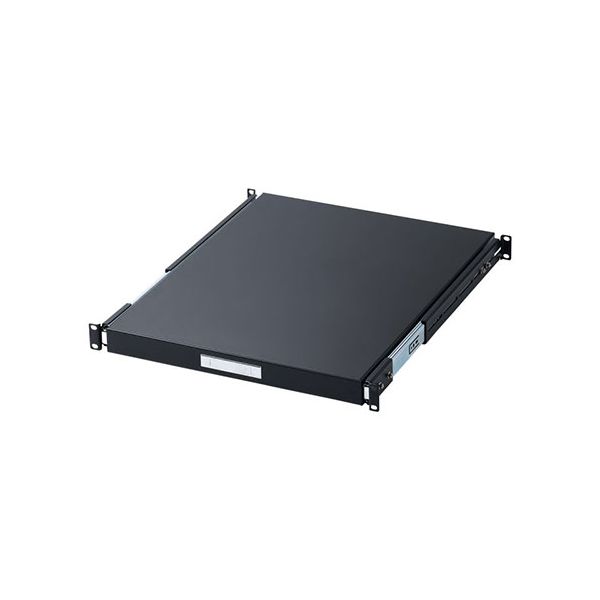 サンワサプライ 19inマウント横すべり棚 黒いこと CP-SVHTST1BK