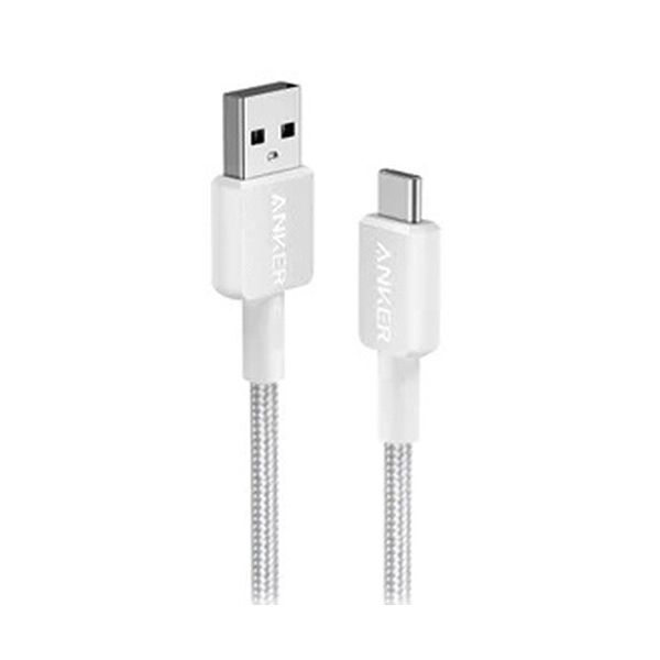 （まとめ） アンカージャパン ANKER 322 USB-C＆USB-A ケーブル（USB2.0対応） 0.9m ホワイト A81H5N21 1本 【×5セット】